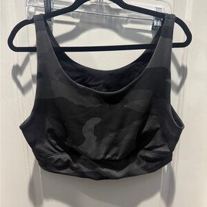 Aerie Black Camouflage Sports Bra